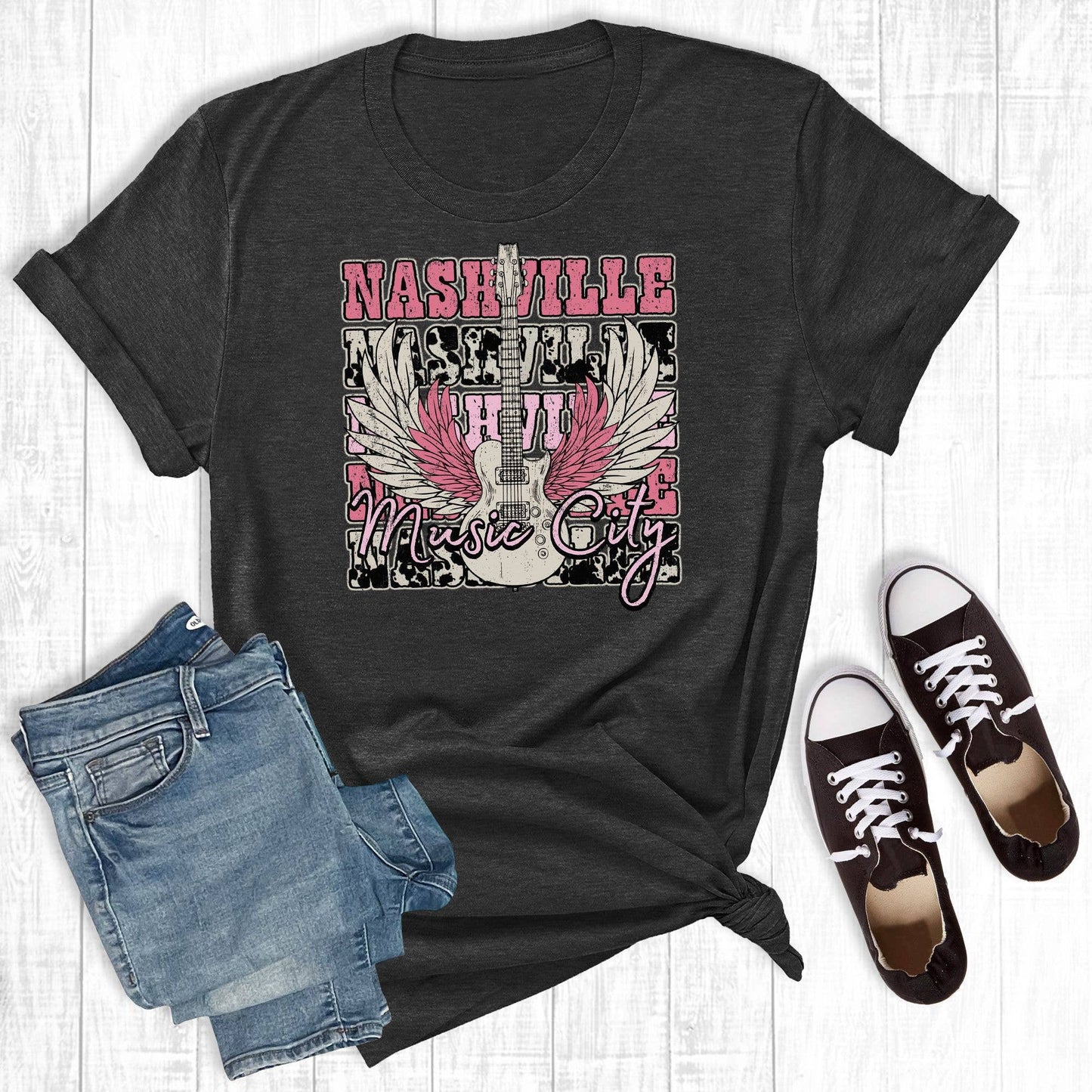 Western Nashville Guitar Charcoal