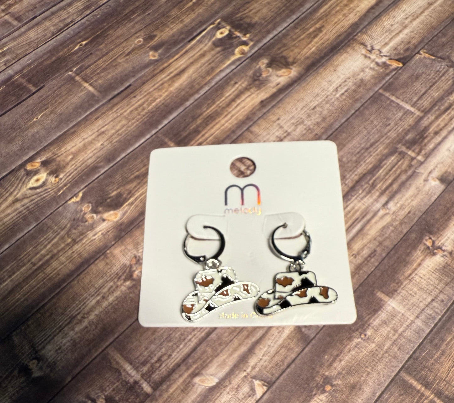 Western Cowgirl Hat Earrings