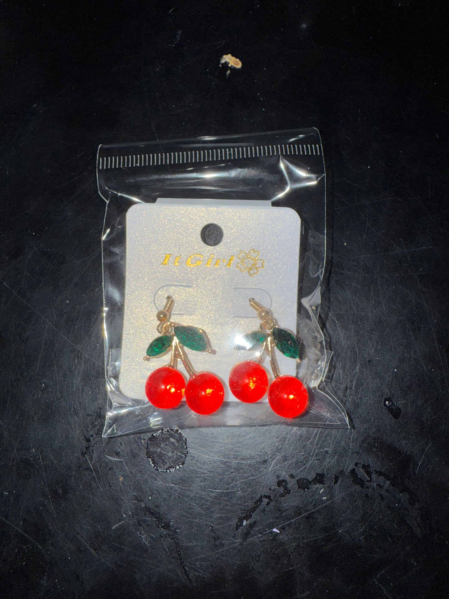 Lovely Cherry Tassel Dangle Drop Earrings